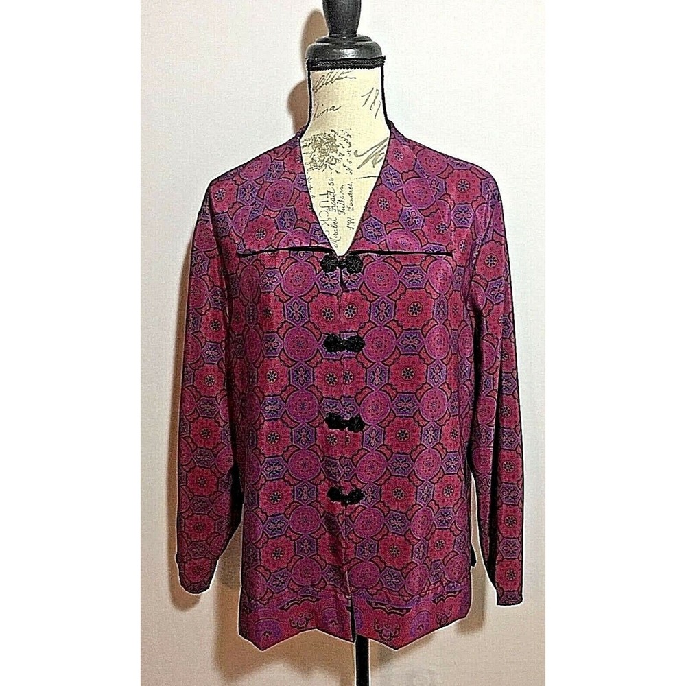 Blouse Size Petite 5/6 Asian Style Leslie Fay Button Down Cute Fashion Fit